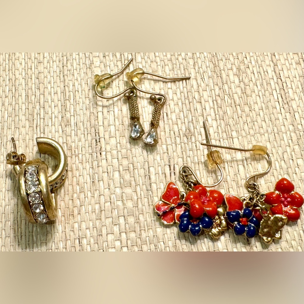 Lot of 3 Pairs of Kate Spade/J.Crew Dangling Earrings